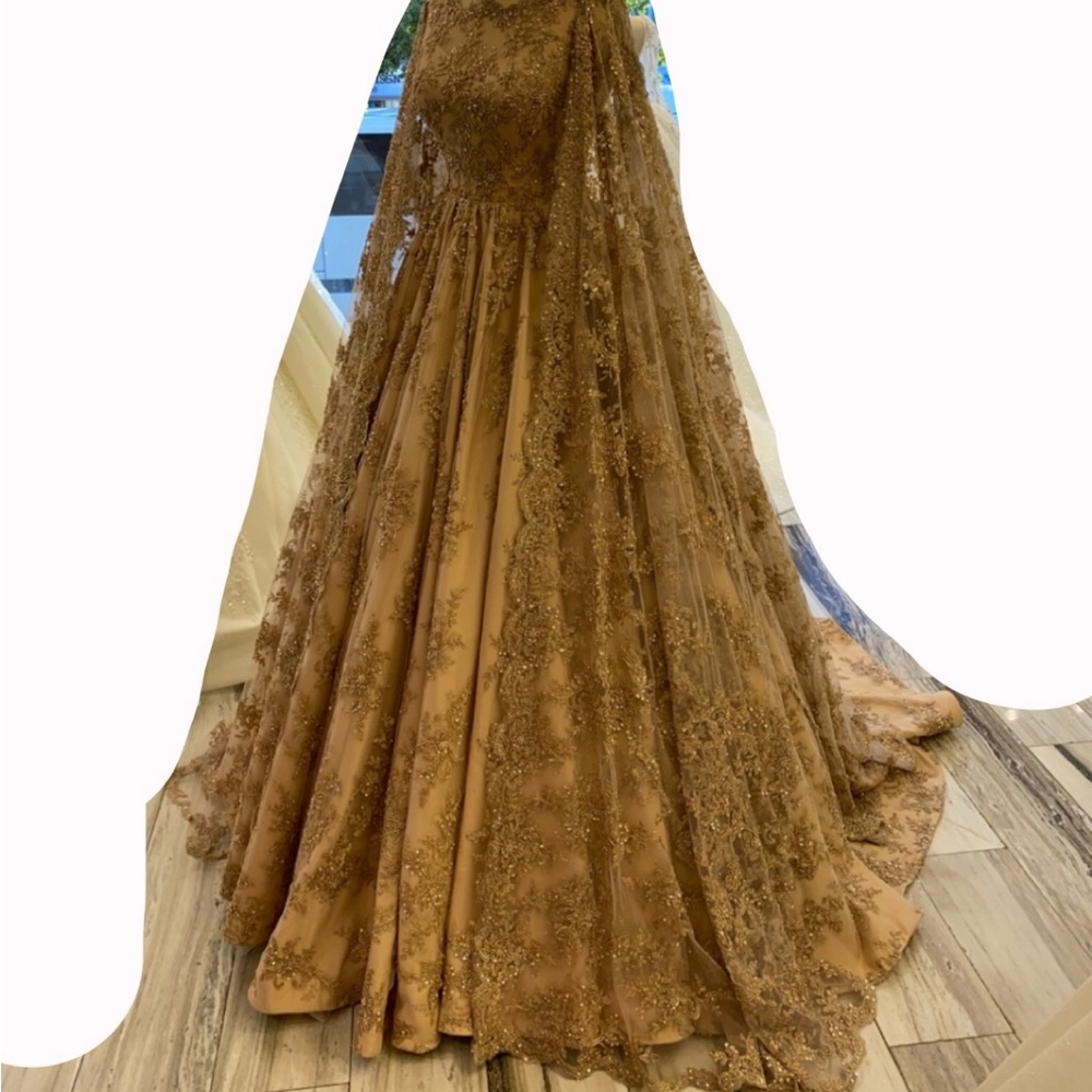 Elegant Lace Evening Gown